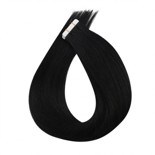 Invisiable Tape-in hair extensions color #1