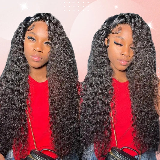 100% human hair deep curly natural black color double drawn bundles