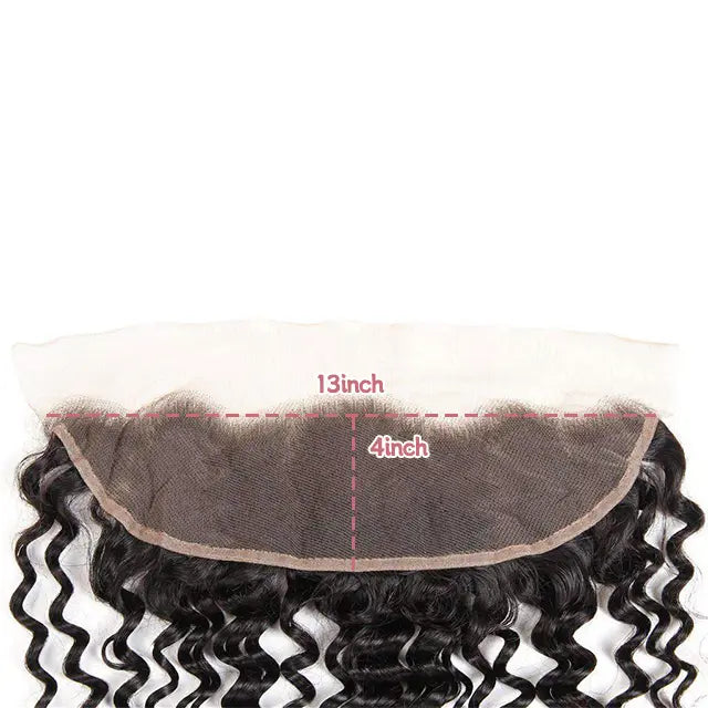 13x4 lace frontal deep wave HD lace&Transparent lace