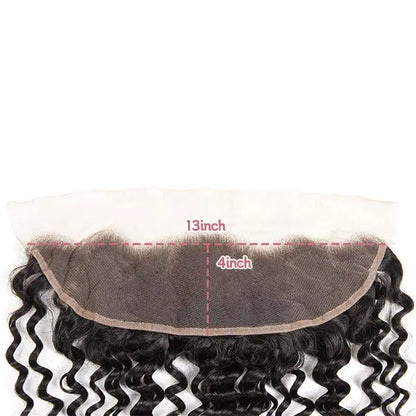 13x4 lace frontal deep wave HD lace&Transparent lace