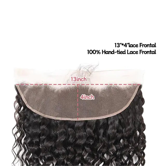 13x4 lace frontal water wave HD lace&Transparent lace