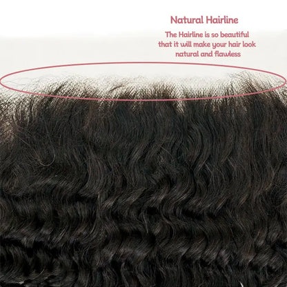 13x6 lace frontal deep wave HD lace&Transparent lace