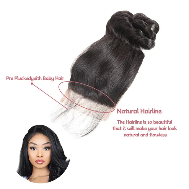 5x5 lace closure loose wave HD lace&Transparent lace