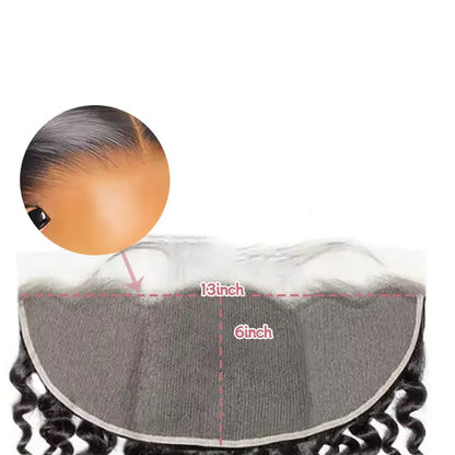 13x6 lace frontal deep wave HD lace&Transparent lace