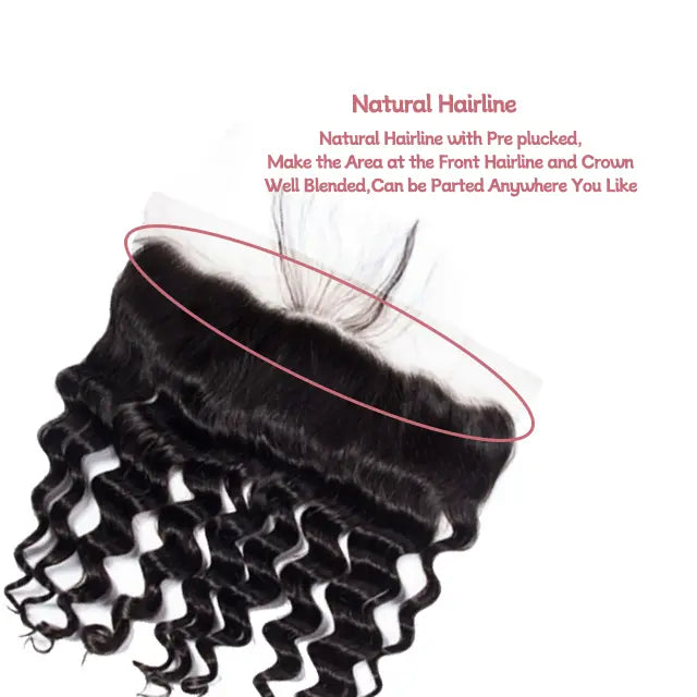 13x4 lace frontal loose deep wave HD lace&Transparent lace