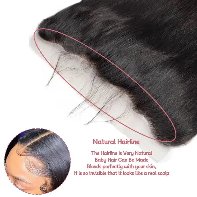 13x4 lace frontal straight hair HD lace&Transparent lace