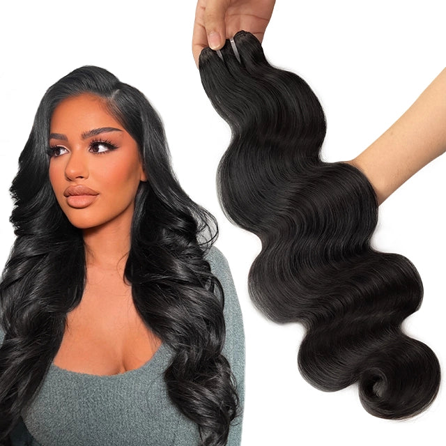 100% human hair brazilian body wave bundles