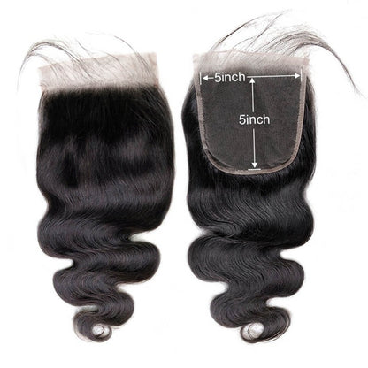 5x5 lace closure body wave HD lace&Transparent lace
