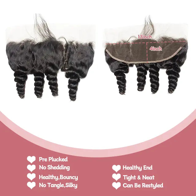13x4 lace frontal loose wave HD lace&Transparent lace