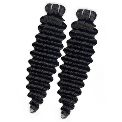 100% human hair brazilian deep wave bundles