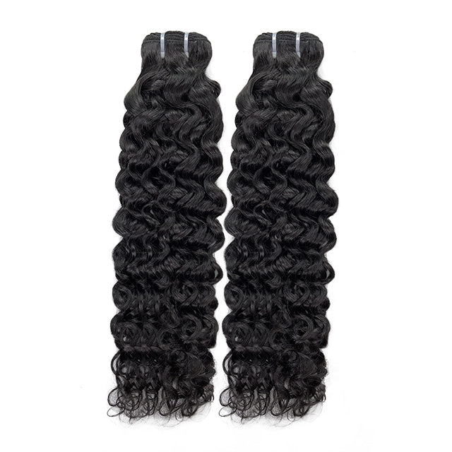100% human hair brazilian water wave bundles