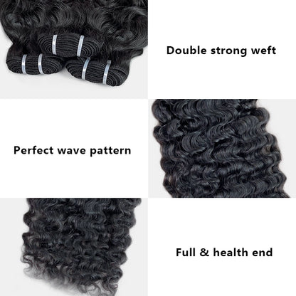 100% human hair brazilian burmese curly bundles
