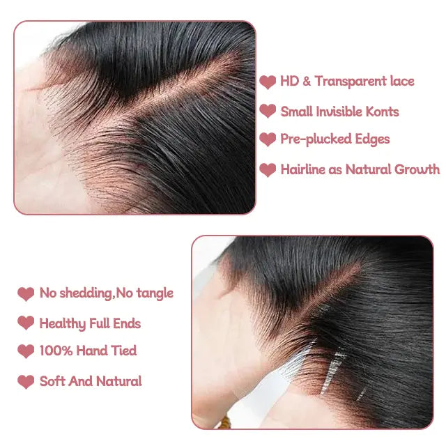5x5 lace closure water wave HD lace&Transparent lace
