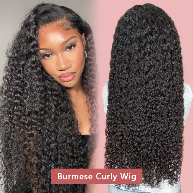 4x4 Burmese Curly closure wig