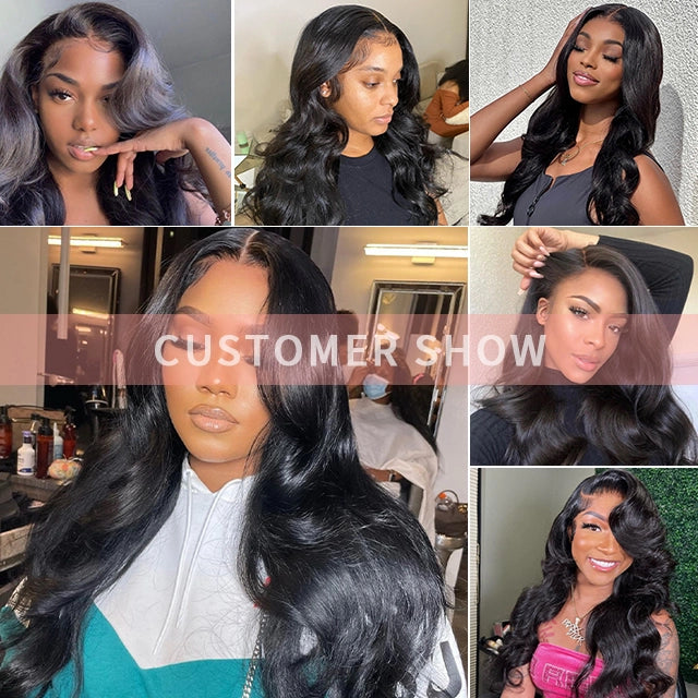 100% human hair body wave natural black color double drawn bundles