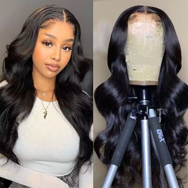 4x4 Virgin Humanhair Body-Wave-Closure-Wig