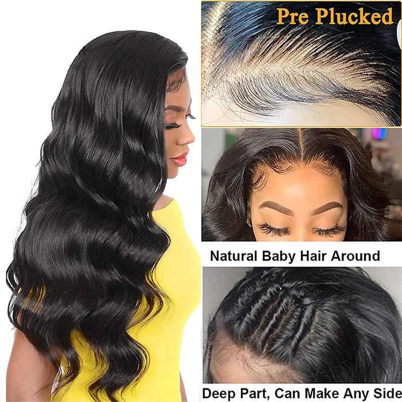 4x4 Virgin Humanhair Body-Wave-Closure-Wig