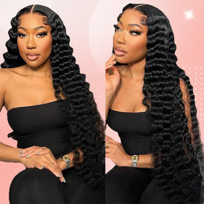 13x4 lace frontal loose deep wave HD lace&Transparent lace