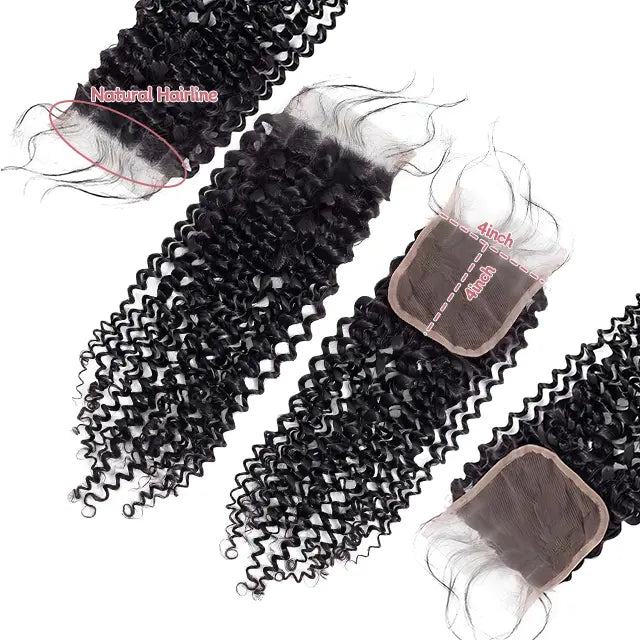 4x4 lace closure water wave HD lace&Transparent lace