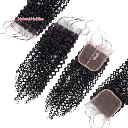 4x4 lace closure water wave HD lace&Transparent lace