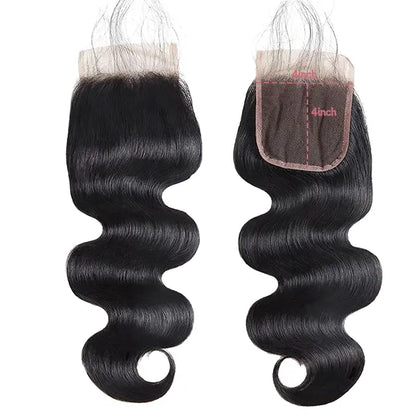 4x4 lace closure body wave HD lace&Transparent lace