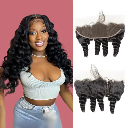 13x4 lace frontal loose wave HD lace&Transparent lace