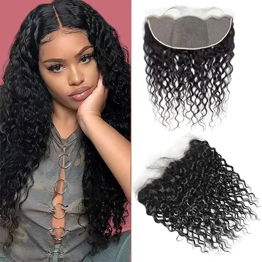 13x6 lace frontal water wave HD lace&Transparent lace