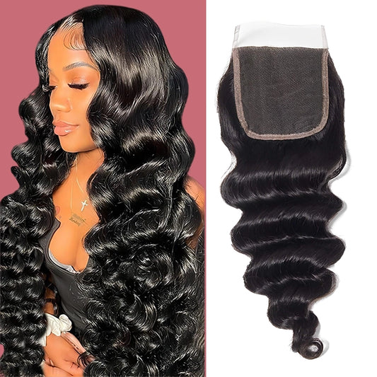 5x5 lace closure loose deep wave HD lace&Transparent lace